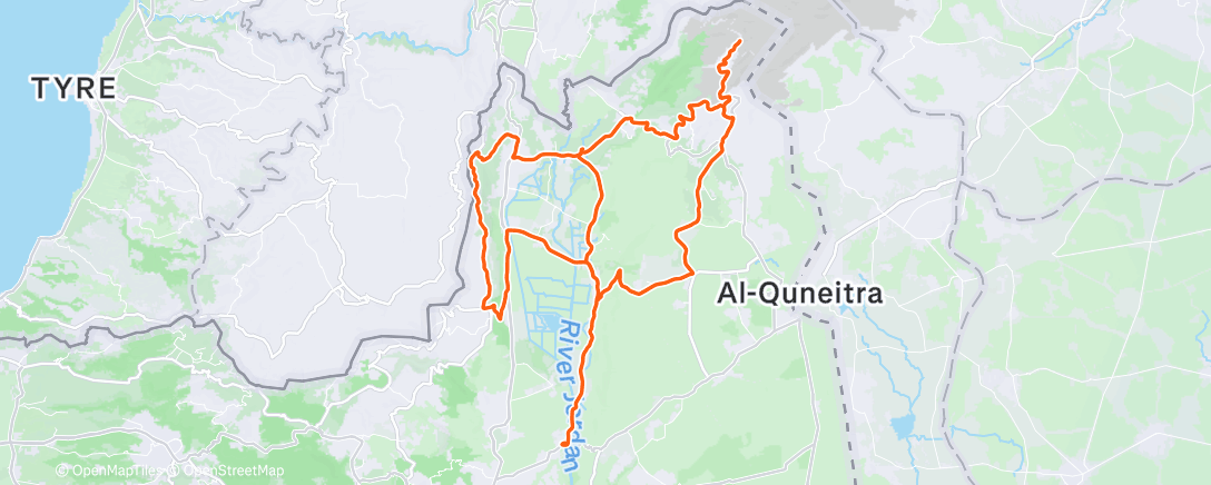 Map of the activity, Morning Ride