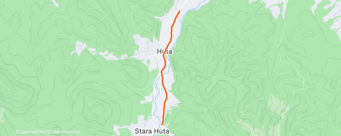 Map of the activity, Evening Ride