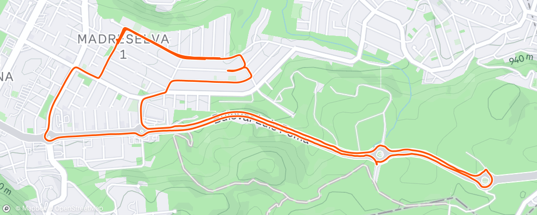 Map of the activity, Fahrt am Nachmittag