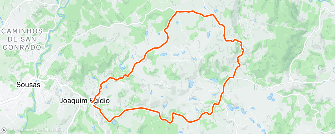 Map of the activity, Morning Ride