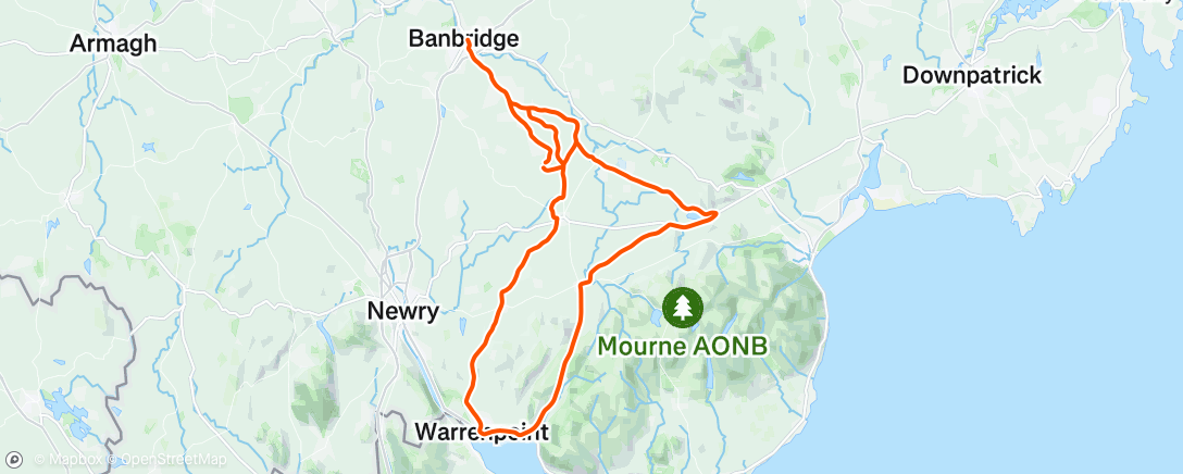 Map of the activity, Morning Ride