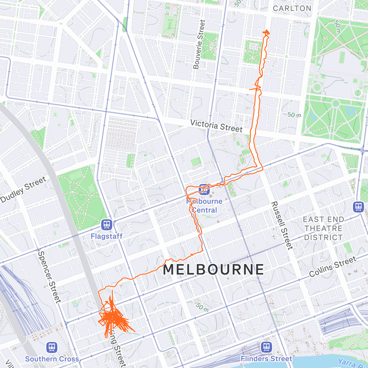 Map of the activity, Iranian restaurant with the SSW Melbourne boys (forgot to turn off overnight)