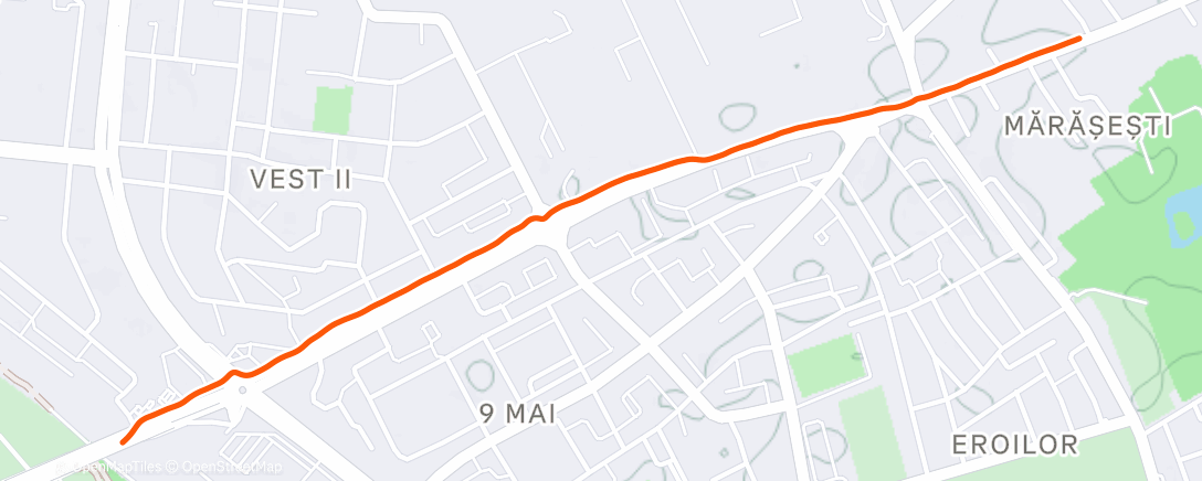 Карта физической активности (Evening Run)