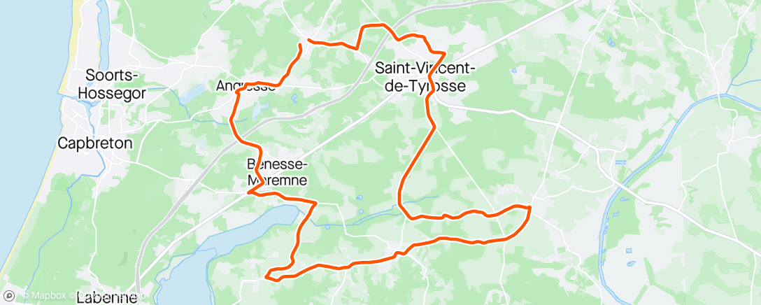 Map of the activity, Sortie vélo dans l'après-midi #DuCompletToday