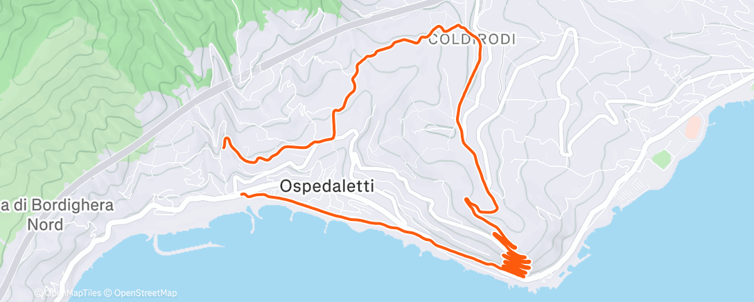 Map of the activity, Löping