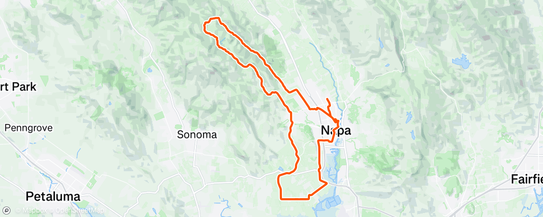 Map of the activity, Morning Ride