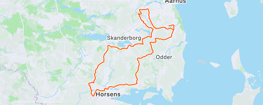 Map of the activity, Lunch Ride