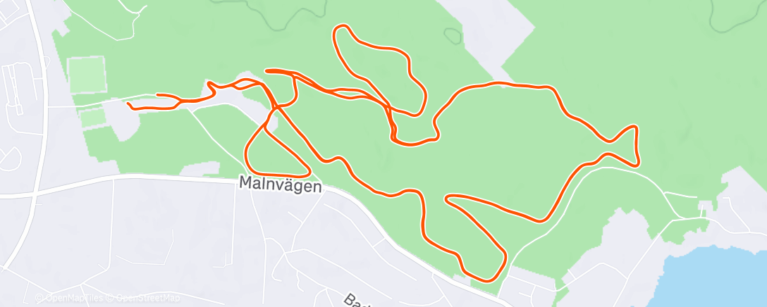 Mapa da atividade, Morning Nordic Ski