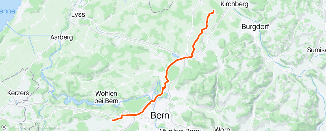 Map of the activity, B2W gmüetlich dr Räge gnosse 🤪