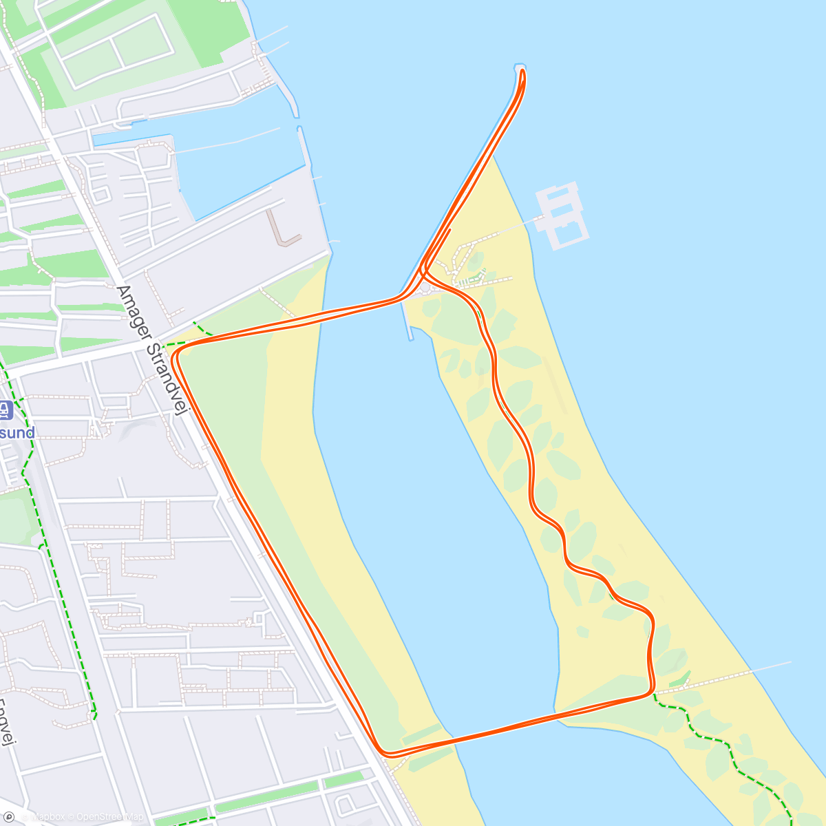 Map of the activity, Parkrun Copenhagen
