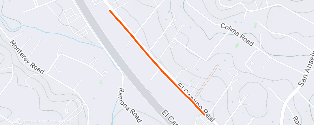 Карта физической активности (Morning Run)