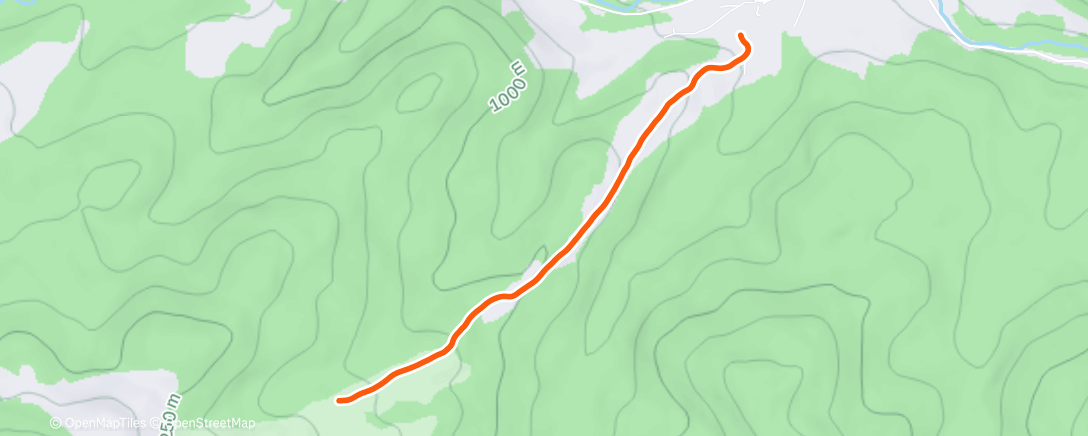 Map of the activity, Lunch Hike