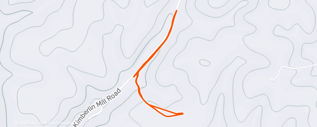 Карта физической активности (Afternoon Trail Run)