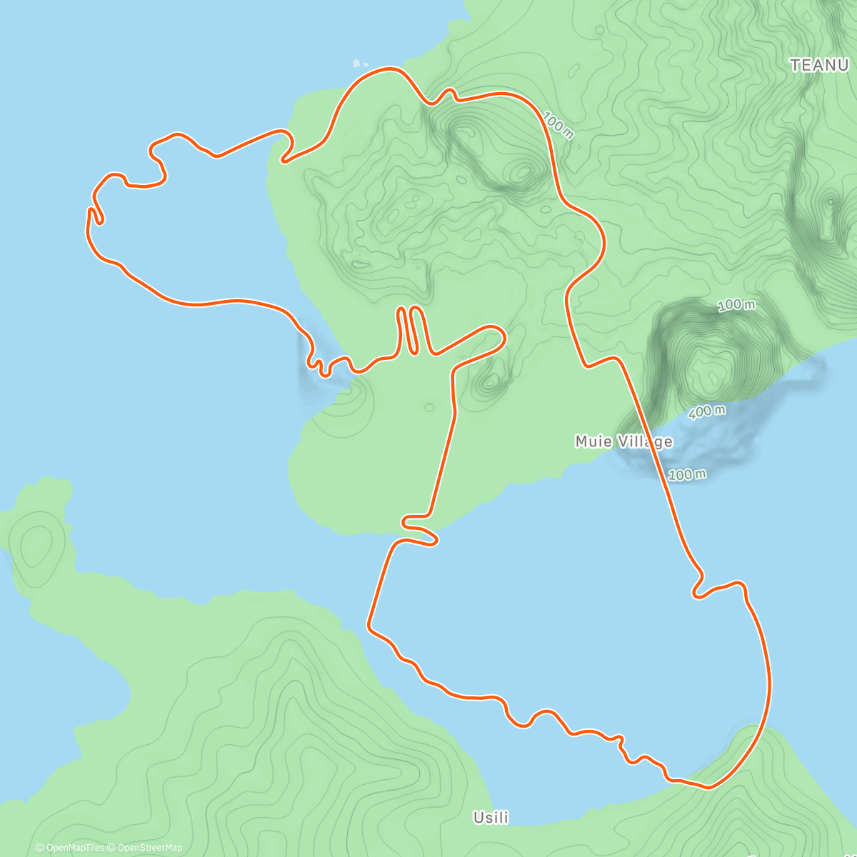 Map of the activity, Zwift - Ocean Lava Cliffside Loop in Watopia
