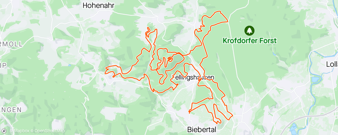 Map of the activity, MTB Race Dünsberg Marathon