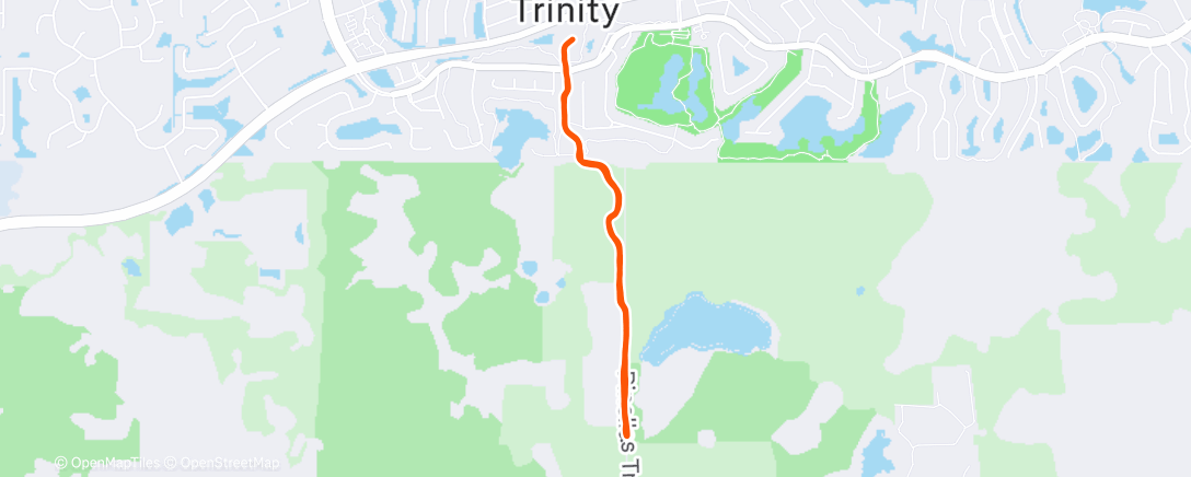 Map of the activity, Lunch Run