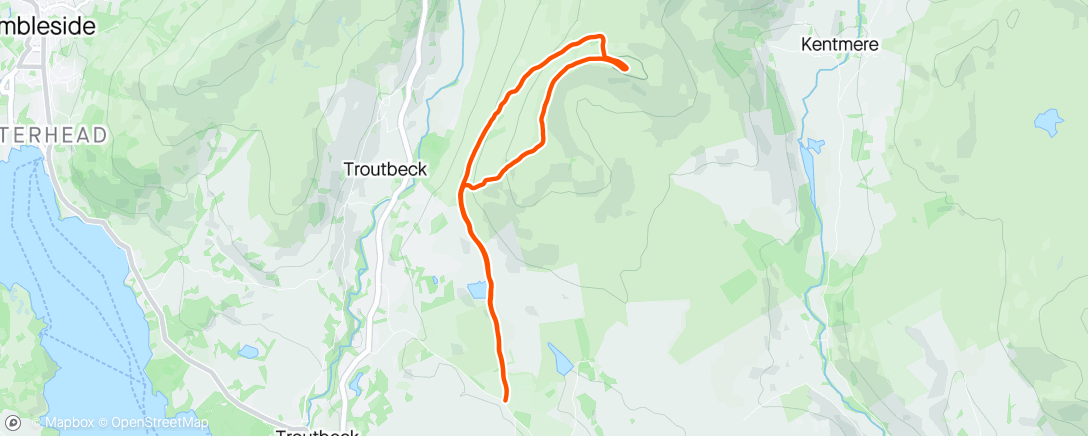 Map of the activity, Run the Wainwrights: 119/214 - Sallows and Sour Howes