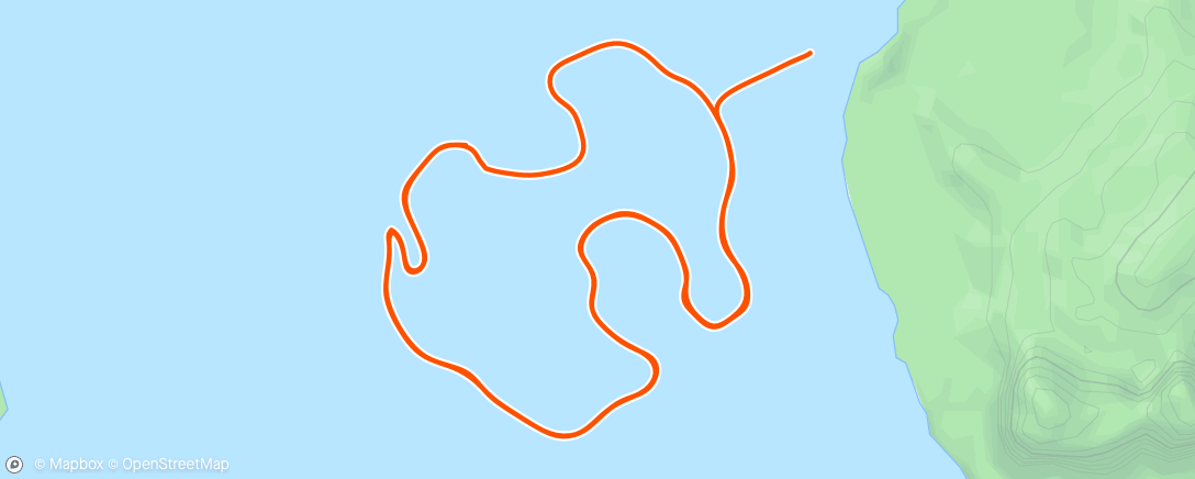 Карта физической активности (Zwift - Volcano Circuit in Watopia)