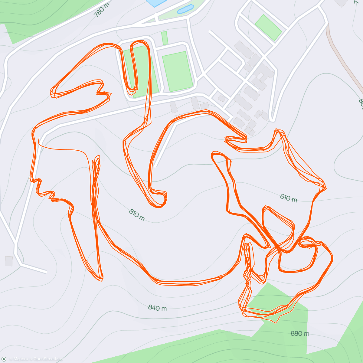 Map of the activity, XCO P17