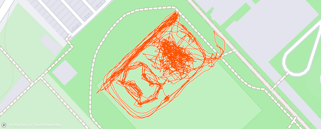 Map of the activity, Evening Run