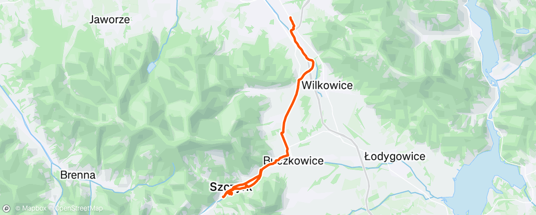 Map of the activity, Afternoon Ride