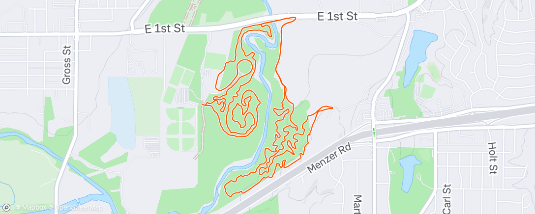 Map of the activity, Morning Mountain Bike Ride