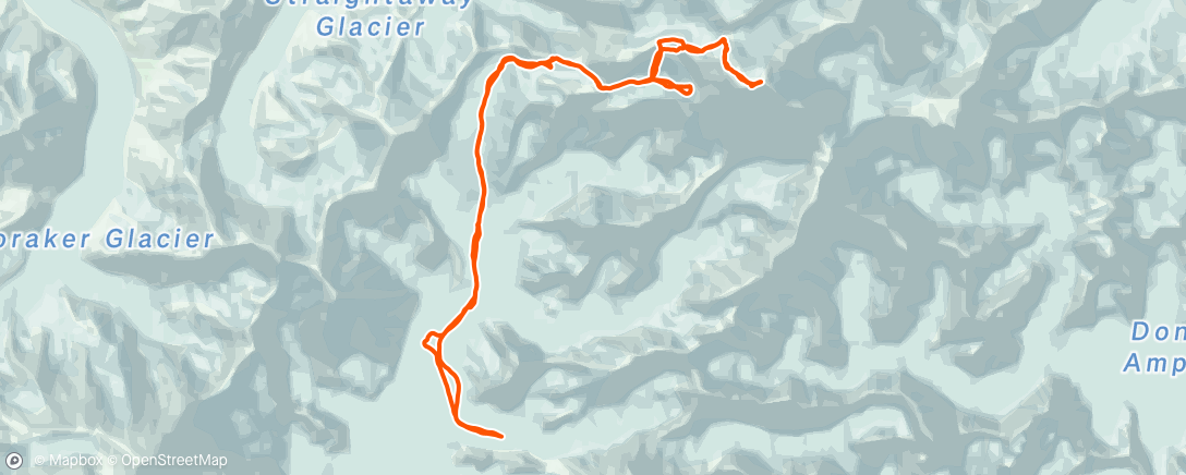 Map of the activity, Overweight & Overbudget AK range debut