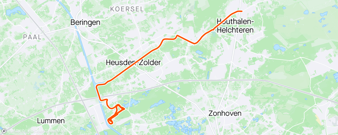 Map of the activity, Vlaamse wielerschool