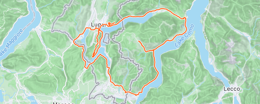 Map of the activity, Bici