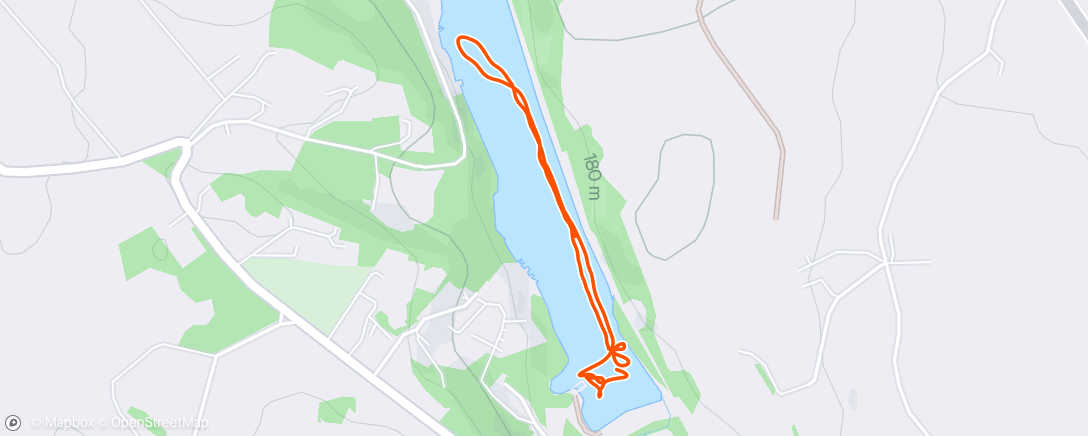 Map of the activity, Evening Stand Up Paddling