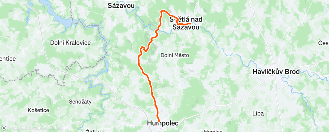 Map of the activity, Melechov zas a znovu