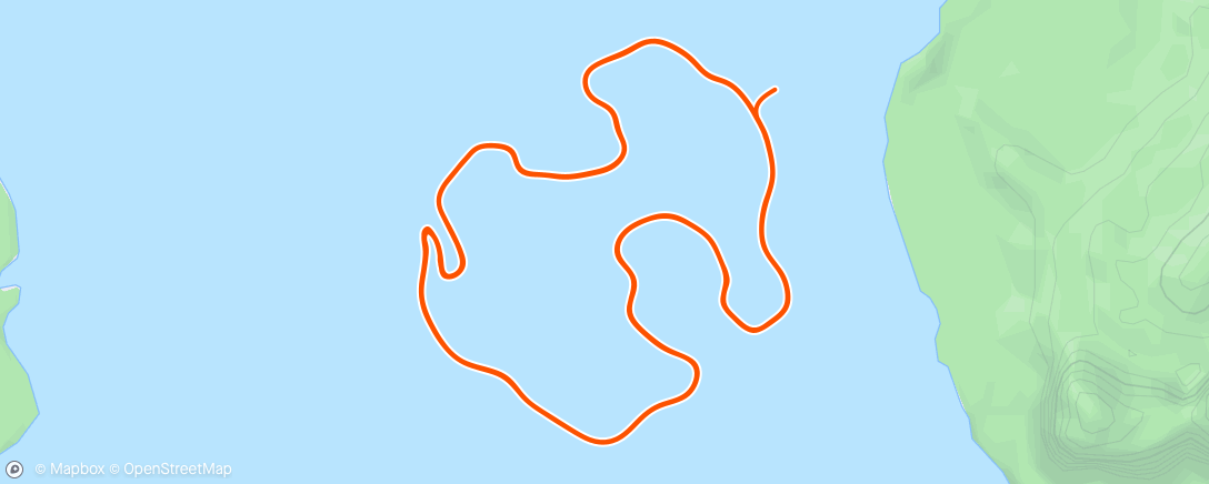 Map of the activity, Zwift - Base: Z2 with Z3 in Watopia