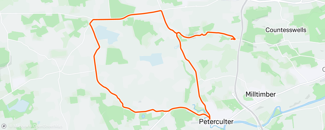 Map of the activity, Morning Ride