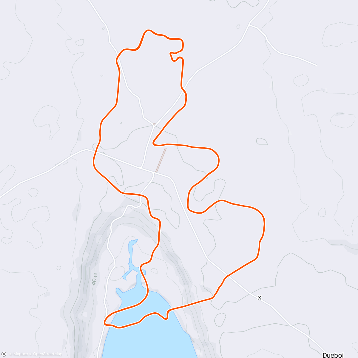 Map of the activity, Zwift - Group Ride: EZR Thursday Fun Ride (D) on Electric Loop in Makuri Islands