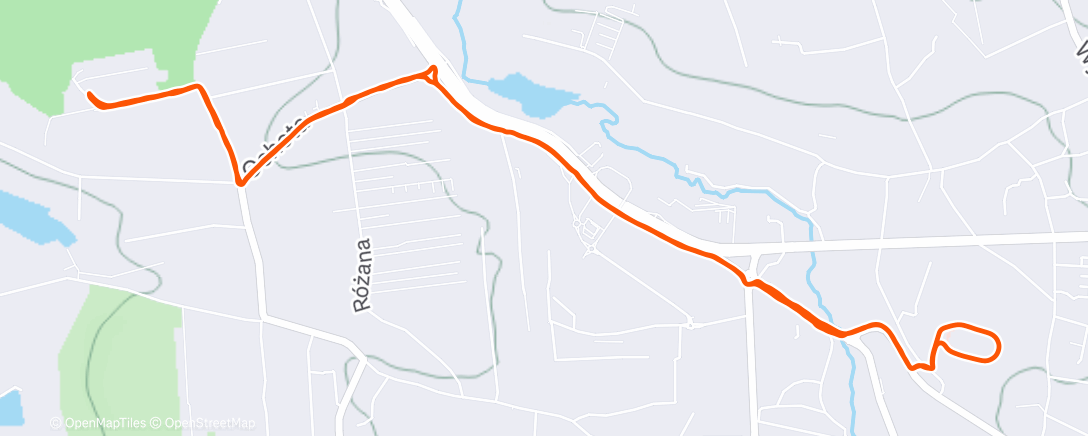 Map of the activity, Night Run