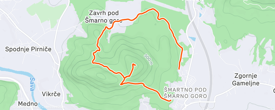 Map of the activity, Gear test (fail)