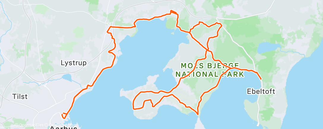 Map of the activity, Morning Ride