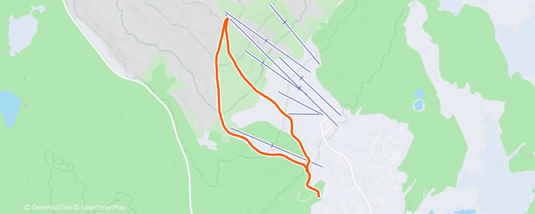 Карта физической активности (Morning Backcountry Ski)