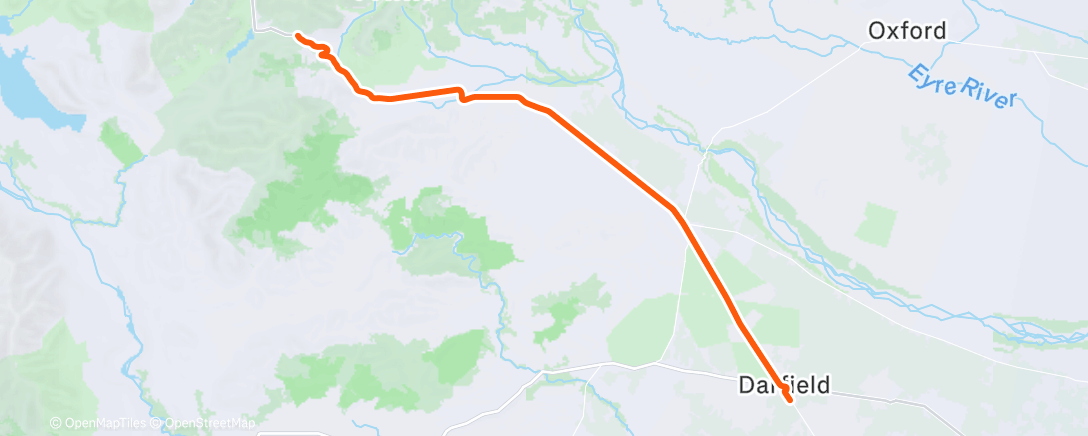 Mapa de la actividad (Easy aerobic ride)