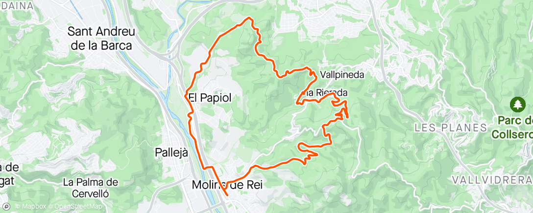 Map of the activity, Bici con Llorenç 💪