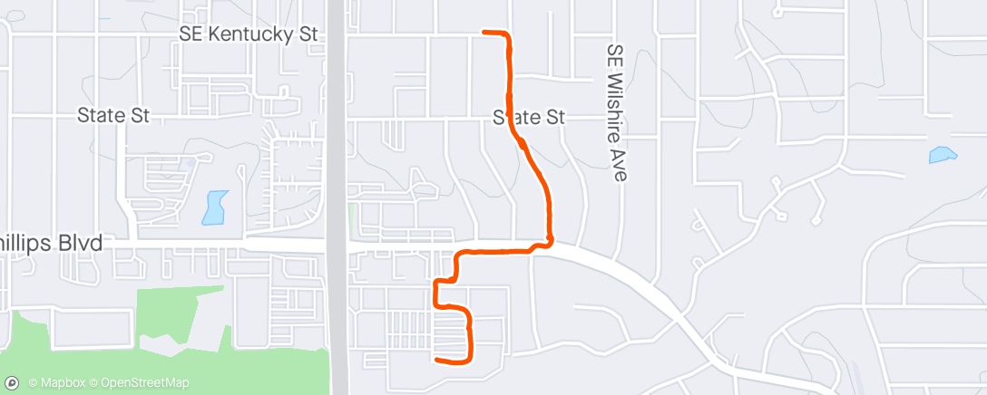 Map of the activity, Home from the gym with Arica