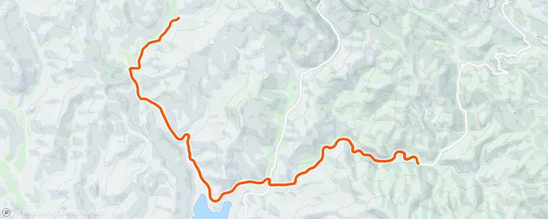 Map of the activity, Cycling