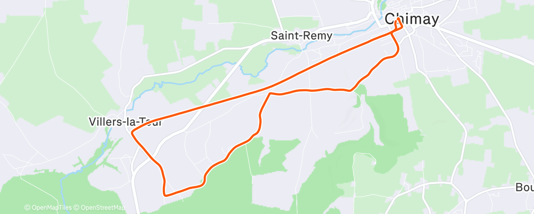 Карта физической активности (Landing in Chimay 🛩)