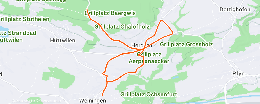 Map of the activity, Morning Ride