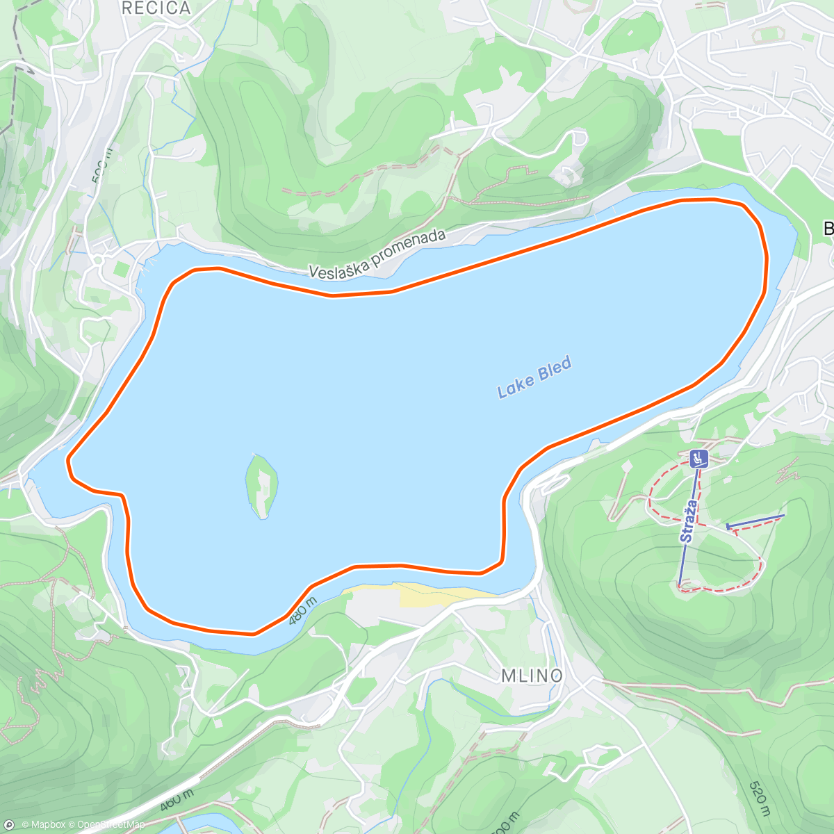 Map of the activity, EXR | Endurance Rally 3 on Bled