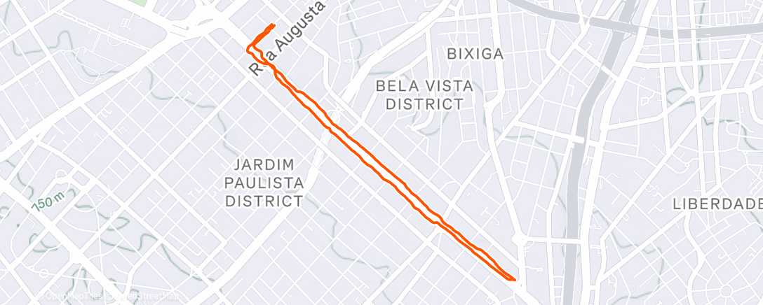 Карта физической активности (Corrida matinal)