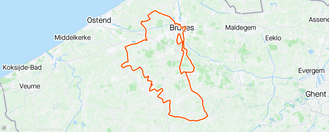 Mappa dell'attività Elfstedenronde Brugge