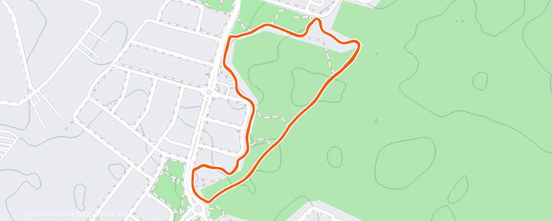 Map of the activity, Calleya parkrun