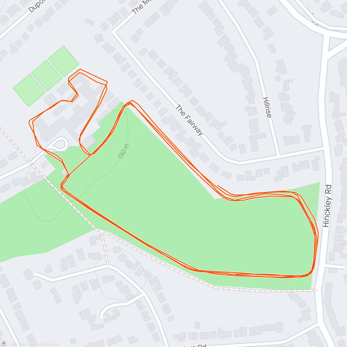 Map of the activity, Hastings High School Parkrun #225 🏞️🎨