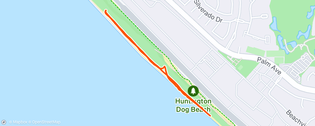 Map of the activity, Evening Walk